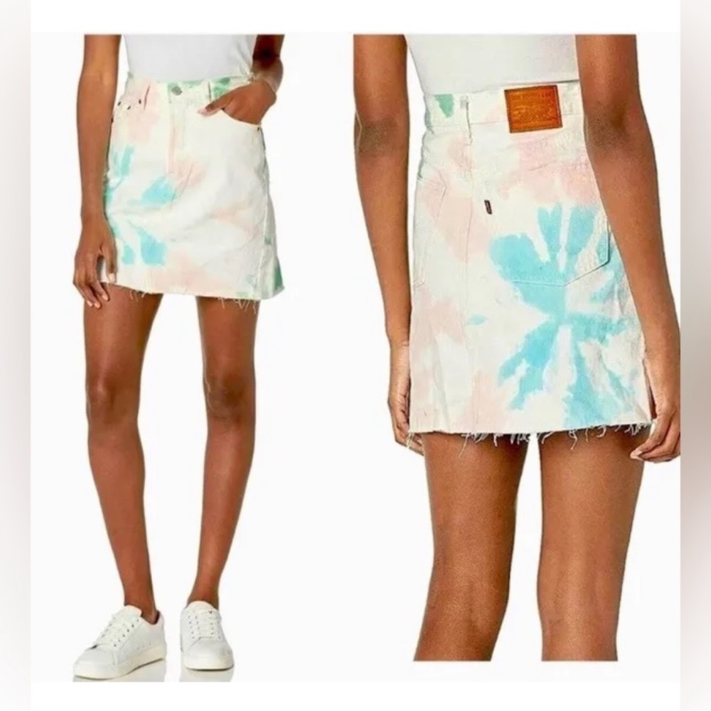 Levi's Tie Dye Denim Skirt Size 29